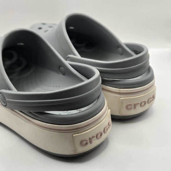CROCS Gray and White Mules - Picture 5 of 13